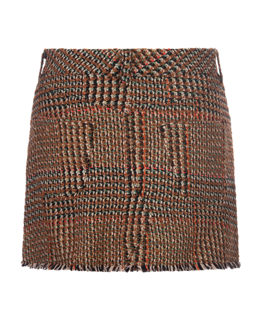 Stella Mccartney Wool Tweed Mini Skirt In Multicolor