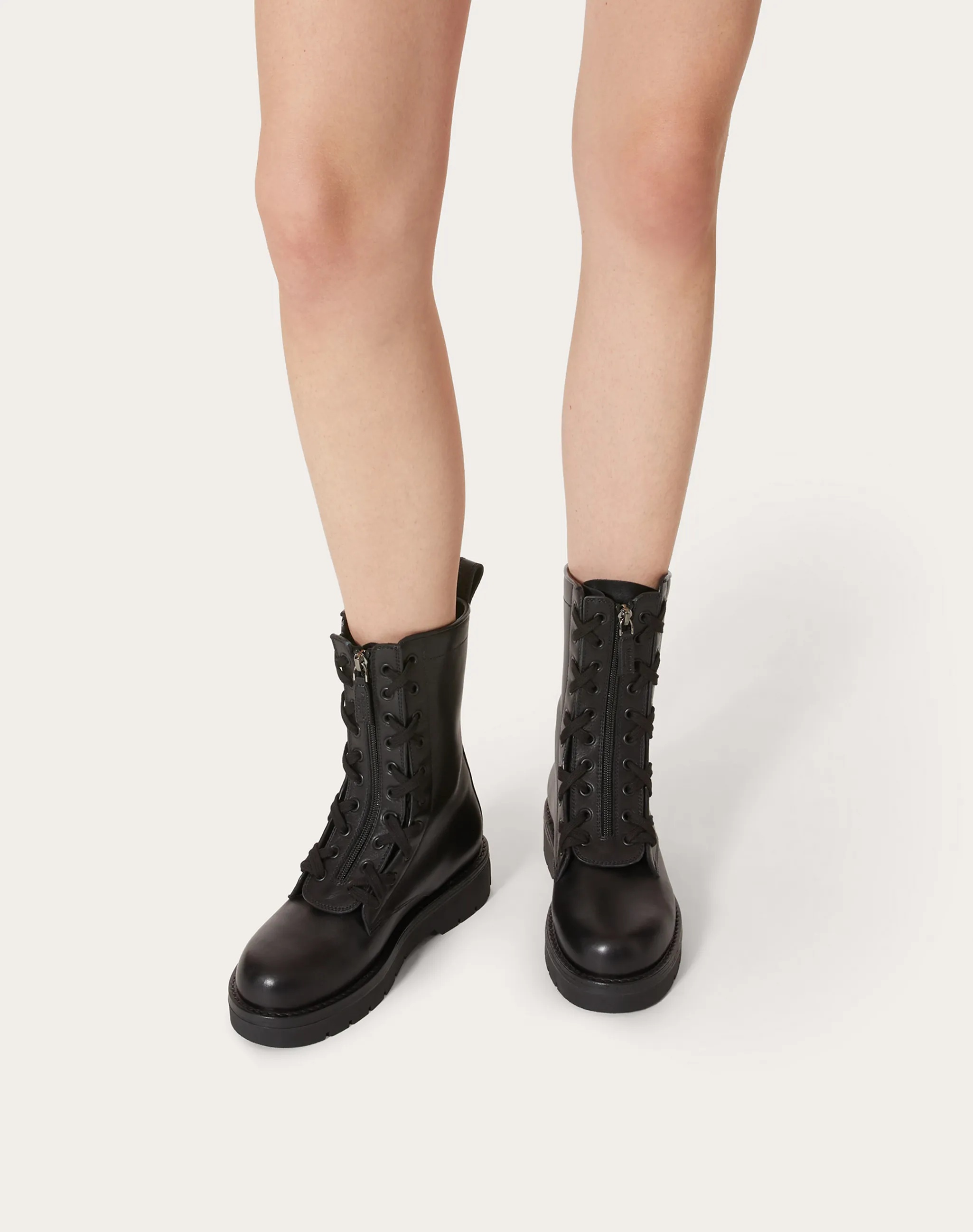 Shop Valentino One Stud Ankle Boots In Black