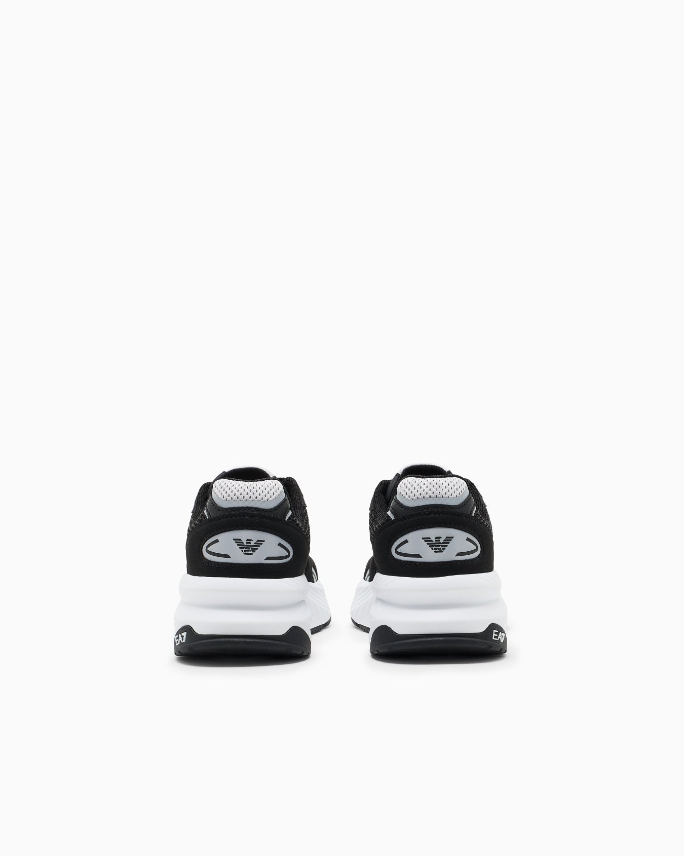 Ea7 Crusher Distance Sonic Mix Sneakers In Black
