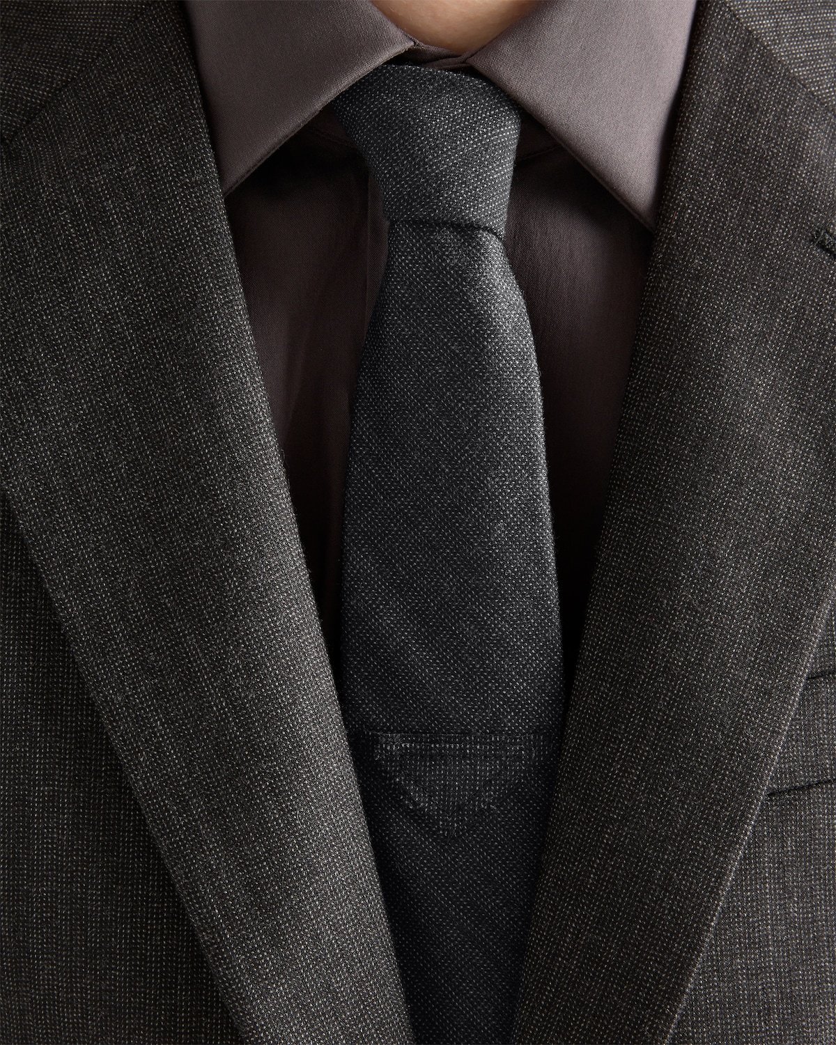Prada Wool Tie In Black