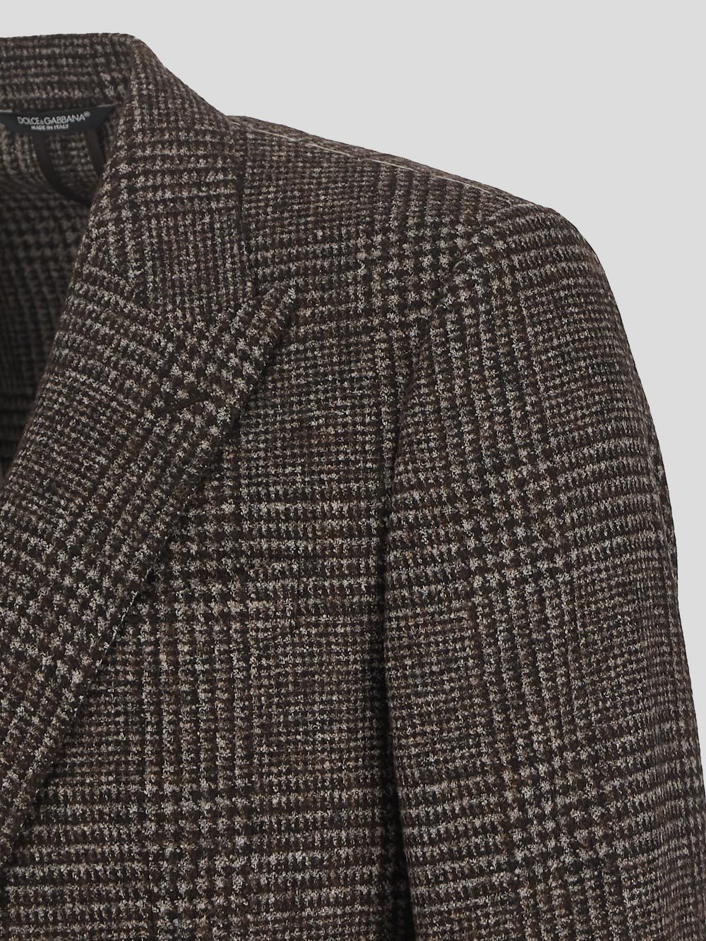 Dolce & Gabbana Prince Of Wales Single-breasted Blazer In Black