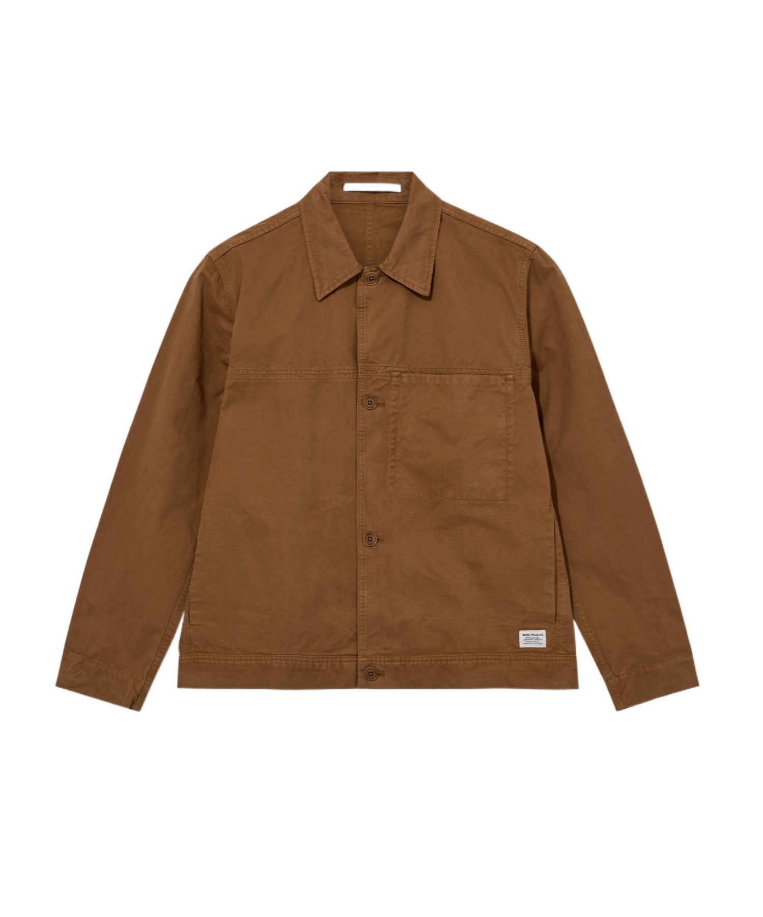 Norse Projects Long Sleeve Casual Jacket In Brown