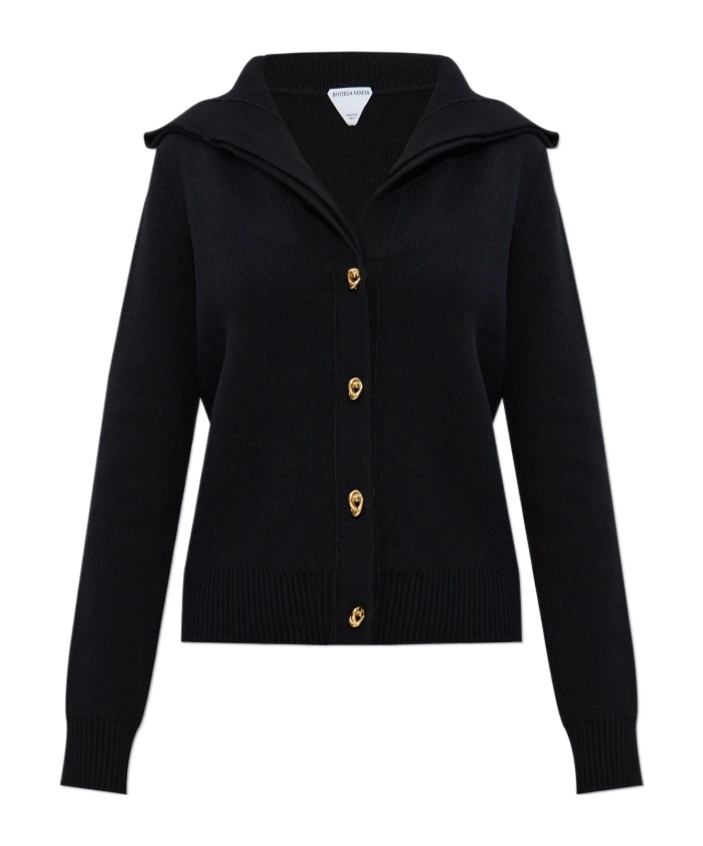 Shop Bottega Veneta Long Sleeve Cardigan