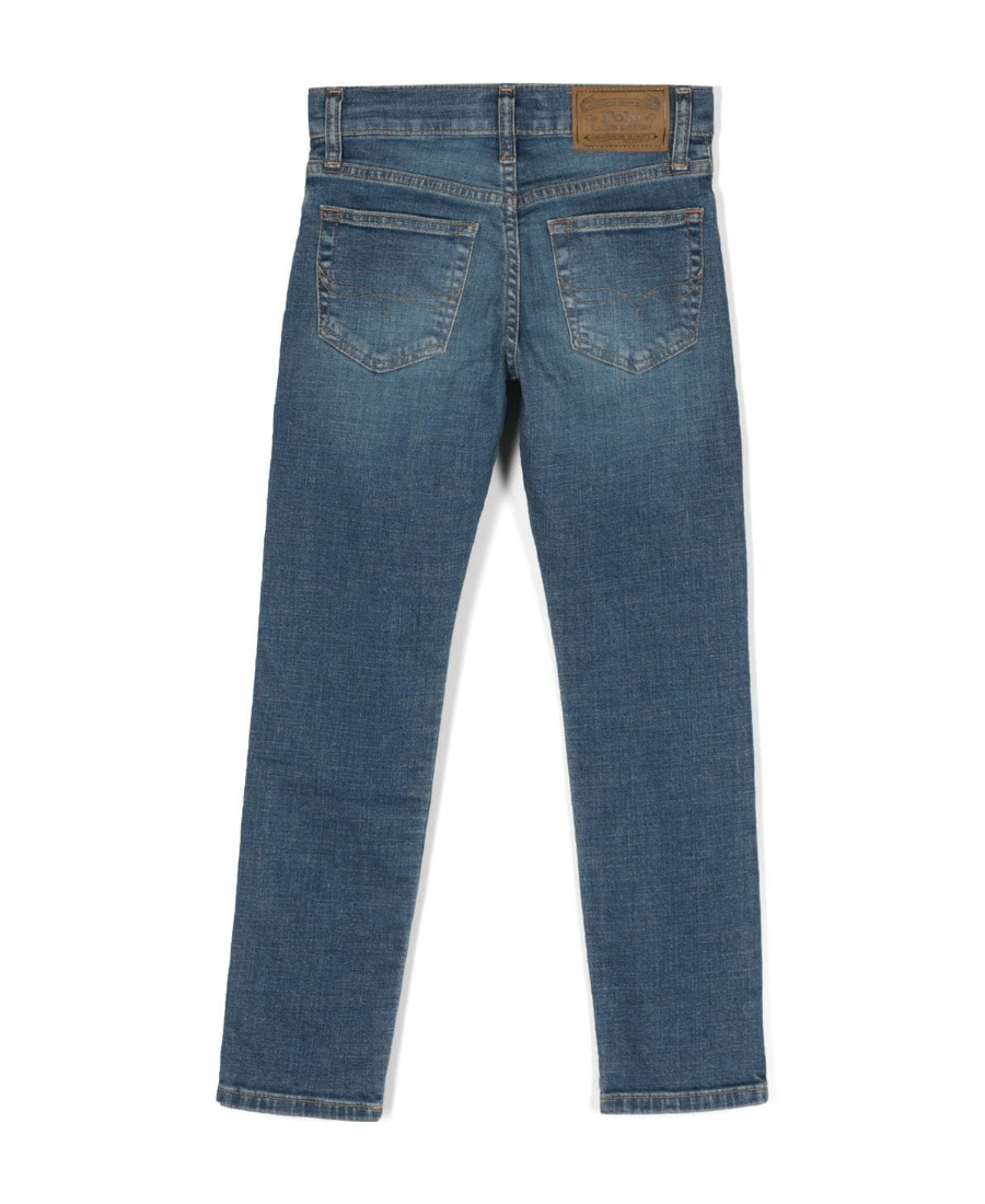 Polo Ralph Lauren Faded Mid-rise Jeans In Blue