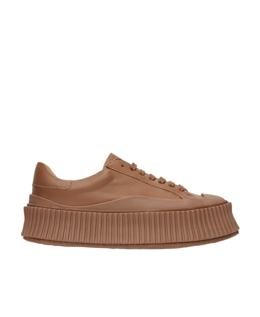 JIL SANDER LACE-OPENING AND CLOSING LOW-CUT SNEAKERS