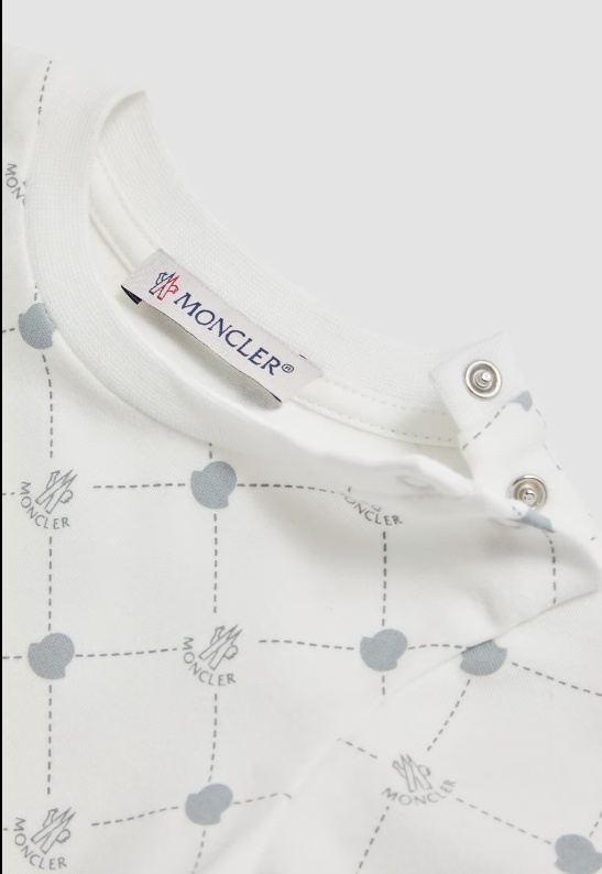 Shop Moncler Logo Cotton Set In White