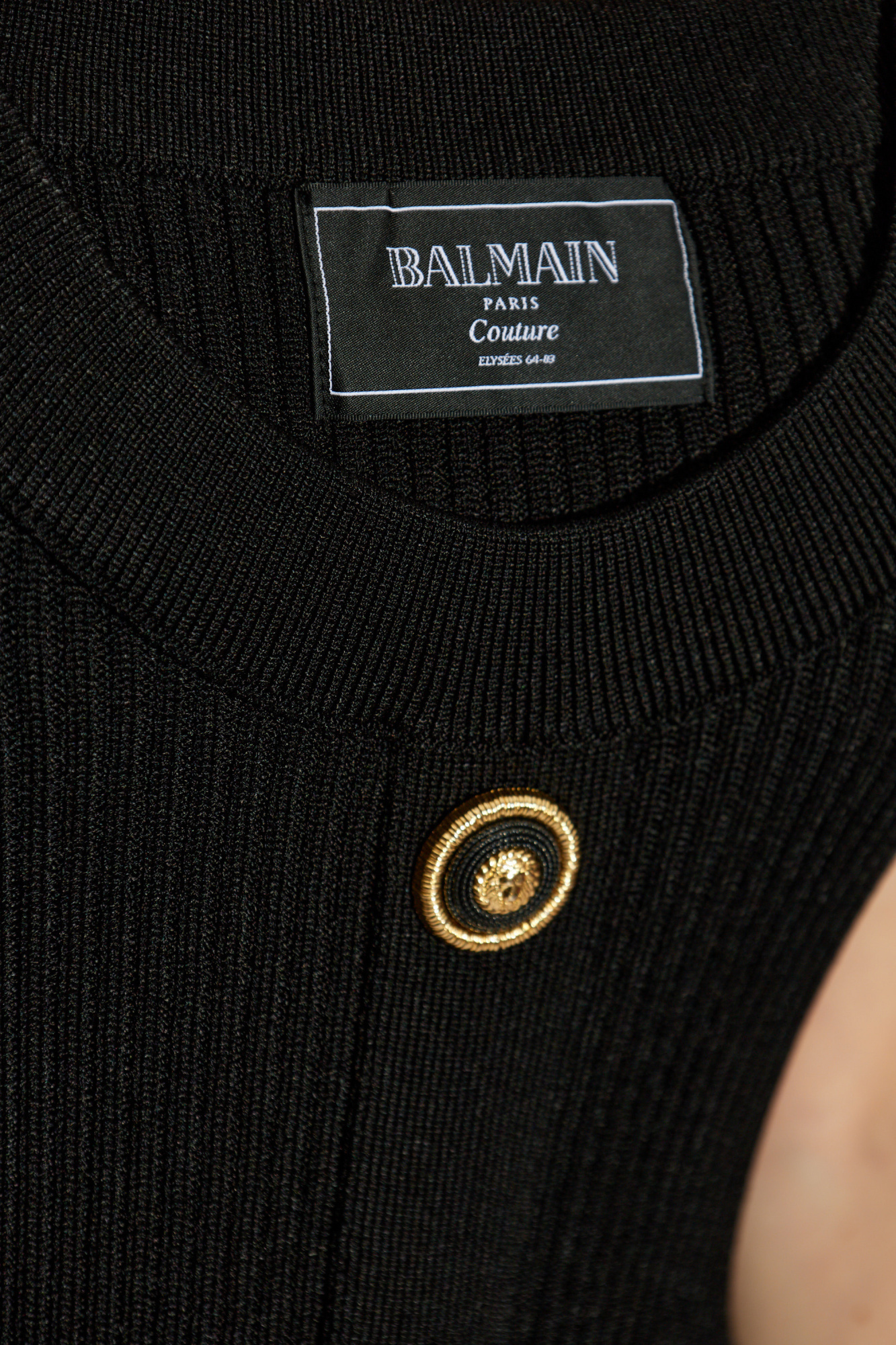 Balmain Embellished Pleated Tweed Halterneck Mini Dress In Pa Noir