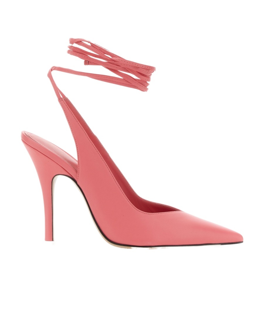 Shop Attico Strap-detail Pointed-toe Pumps In Red