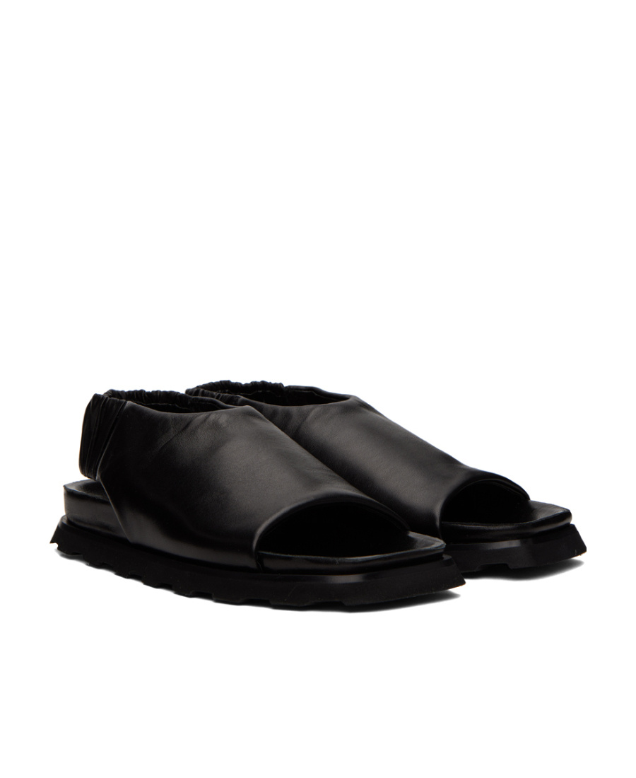 Proenza Schouler Square Head Flat-soled Sandals In Black