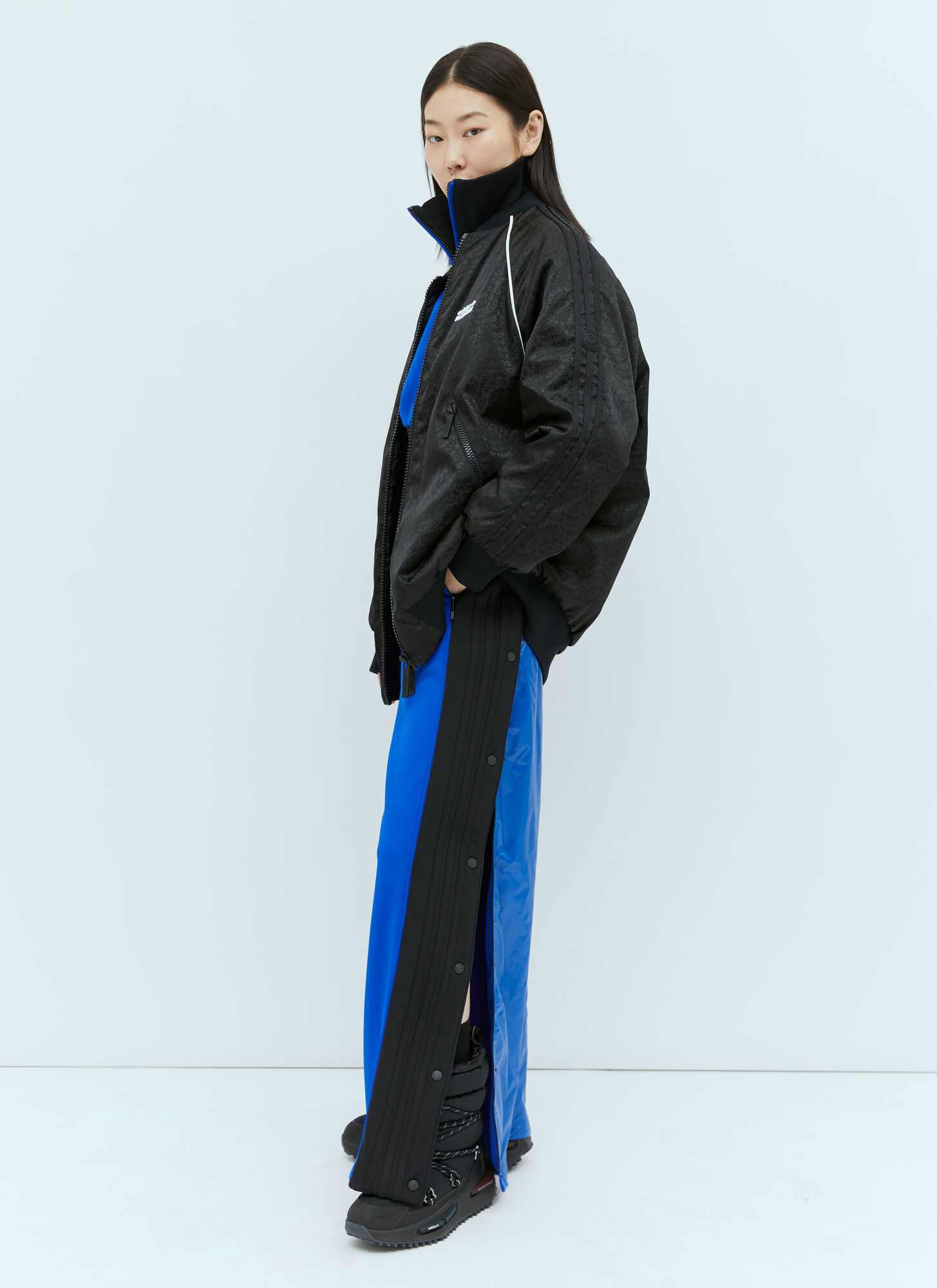 MONCLER MONCLER X ADIDAS ORIGINALS LOGO CASUAL PANTS