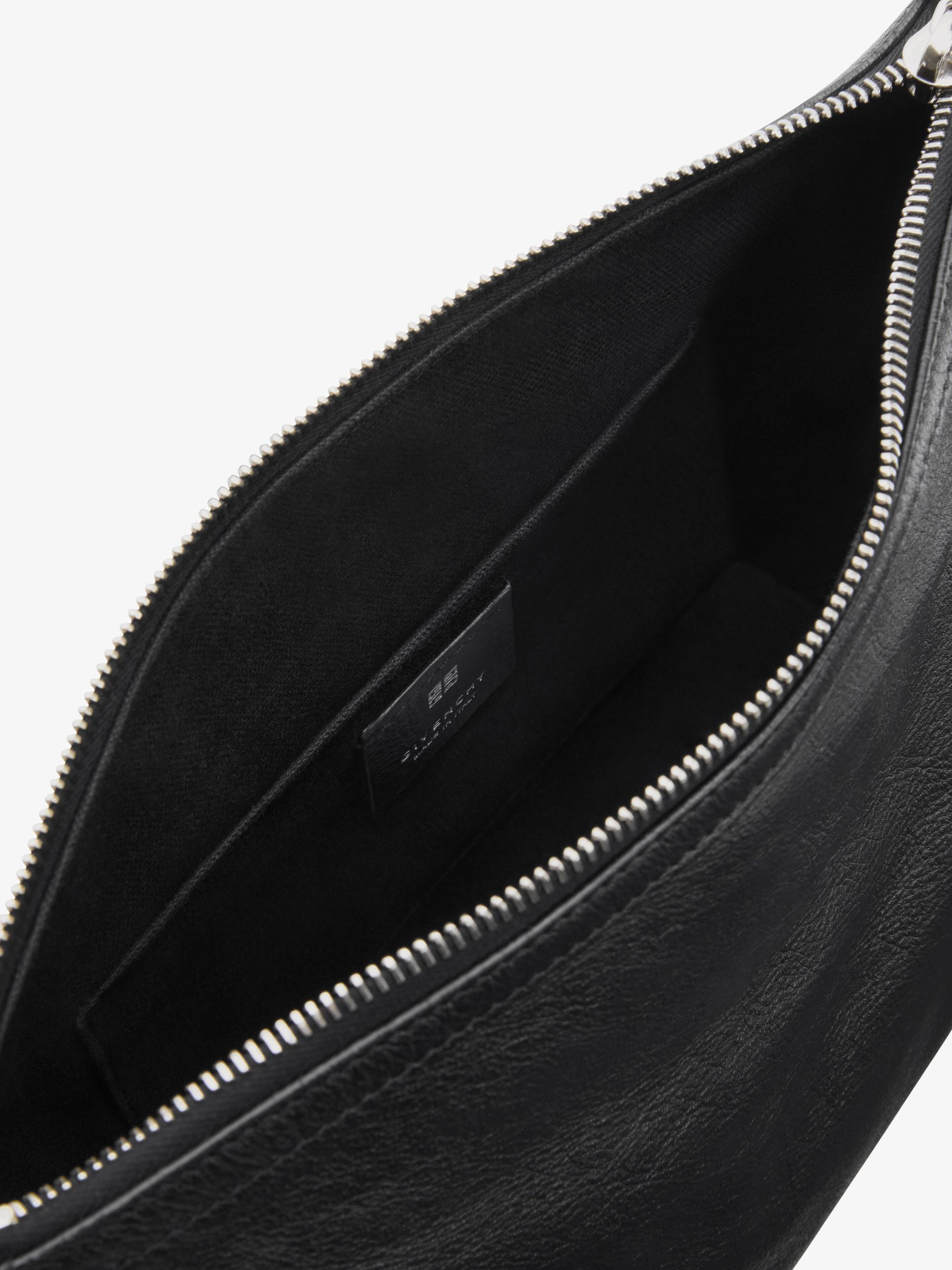 Givenchy Voyou Crossbody Bag In Leather In Black