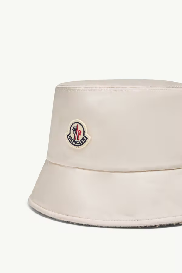 Moncler Teddy Bucket Hat In Brown