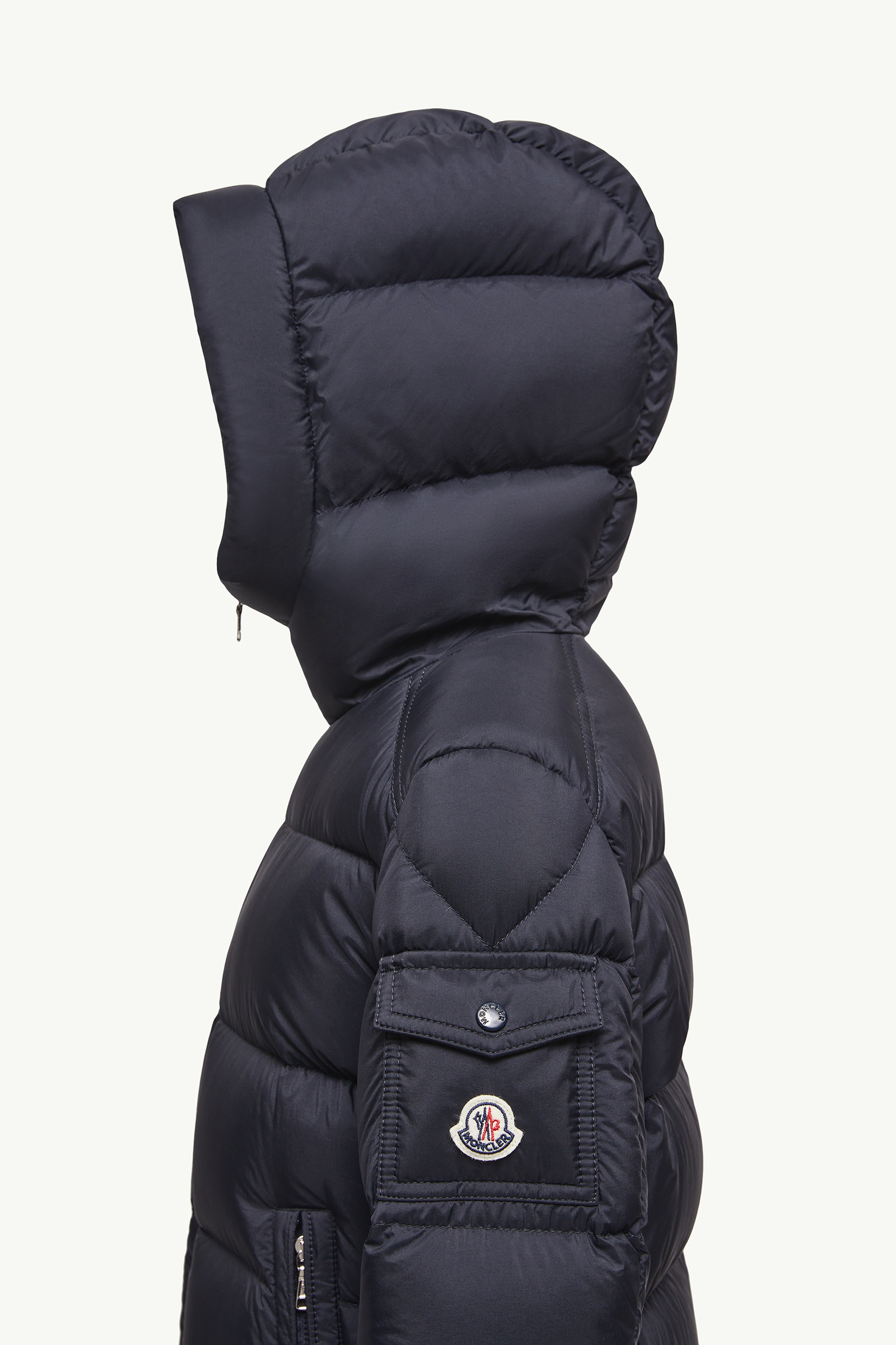 Moncler Marat Hooded Down Jacket In Blue