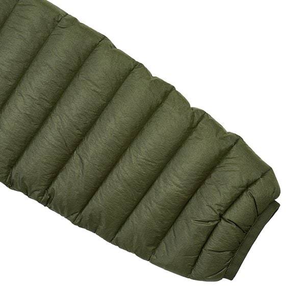 Stone Island High-collar Long-sleeved Down Jacket In Military Green