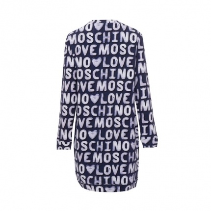 Moschino Printed Dress In Black