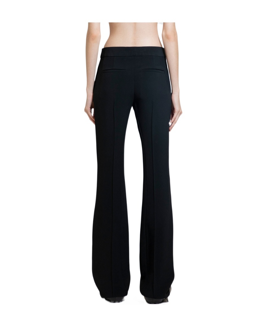 Jil Sander High-waisted Flared Trousers In Black