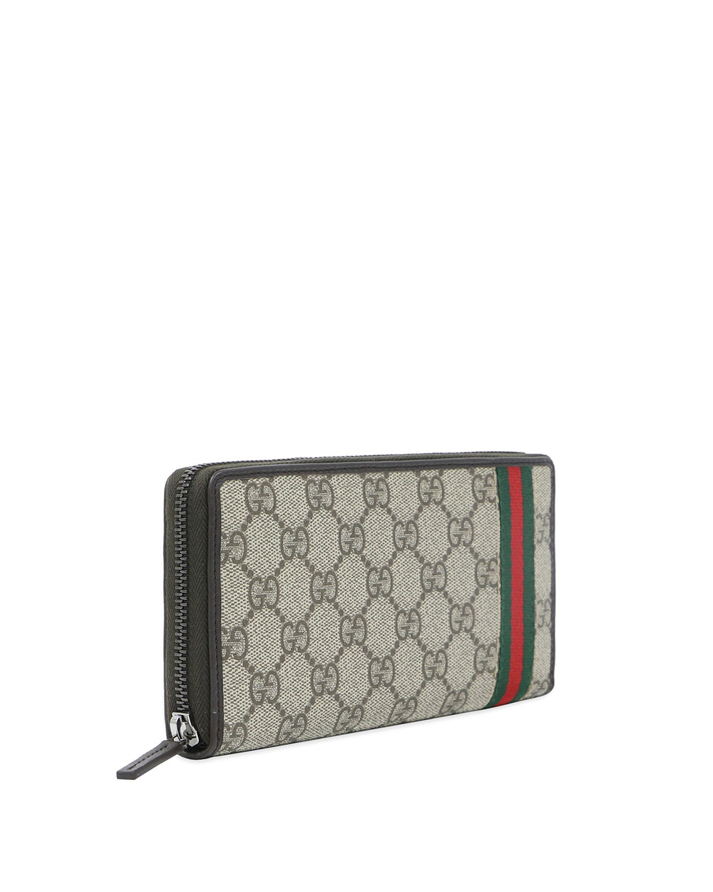 Gucci Zipper Wallet In Gray