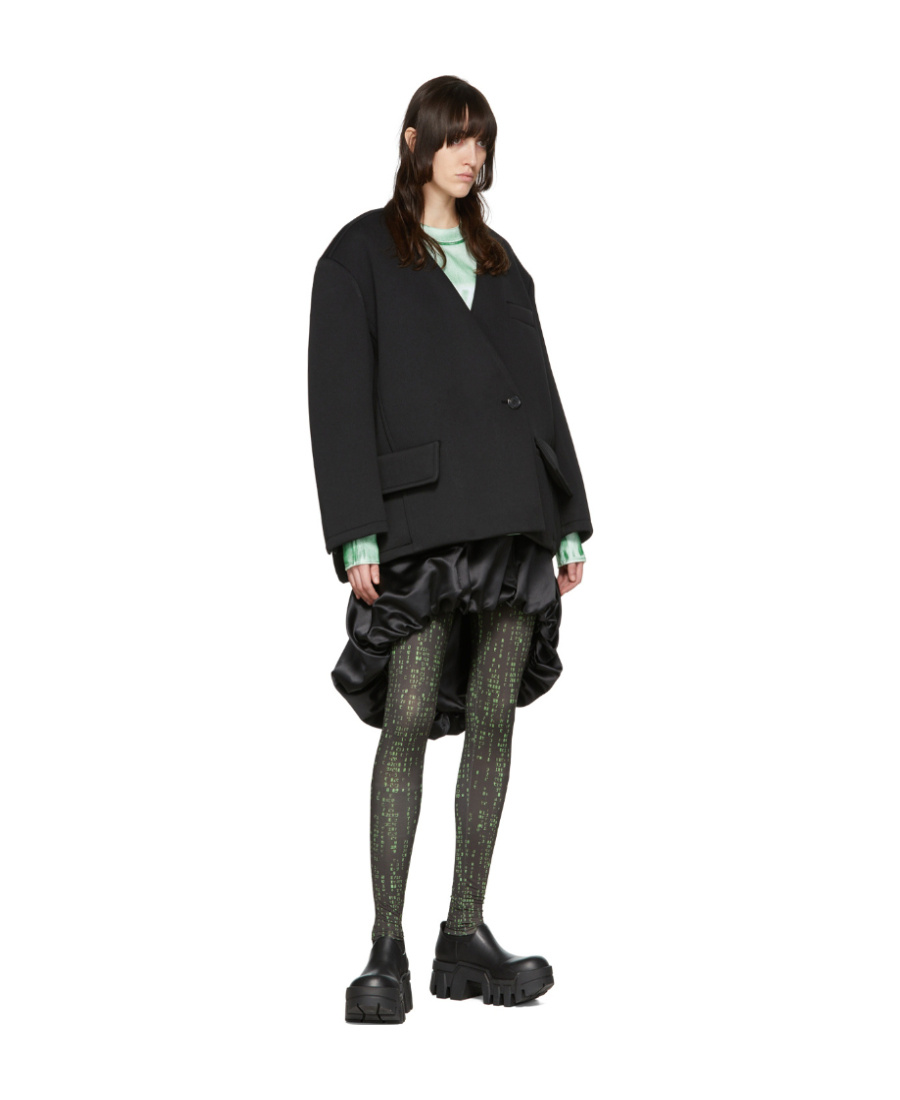 We11 Done Single-breasted Blazer In Black