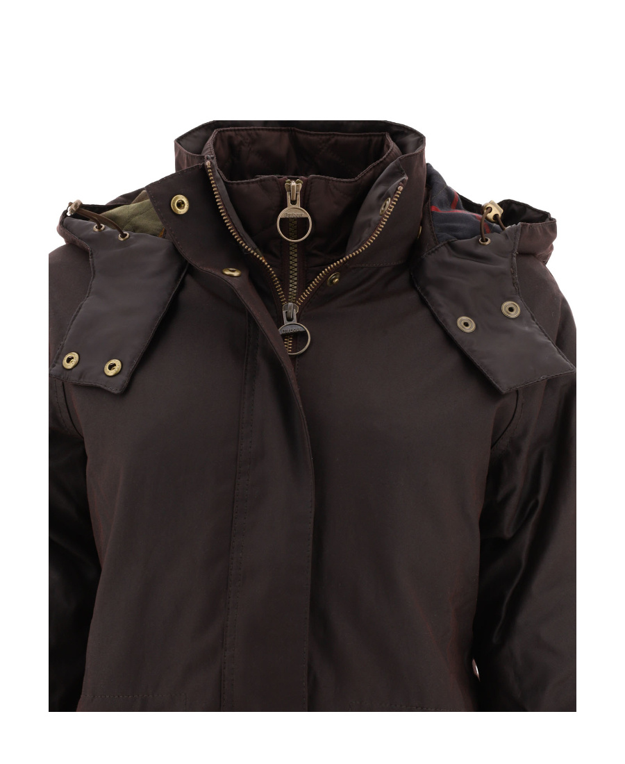Barbour Cannich Wax Hooded Parka In Black