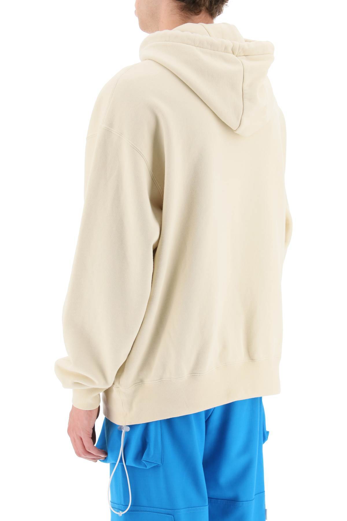 BONSAI BONSAI SLOGAN-PRINTED DRAWSTRING HOODIE