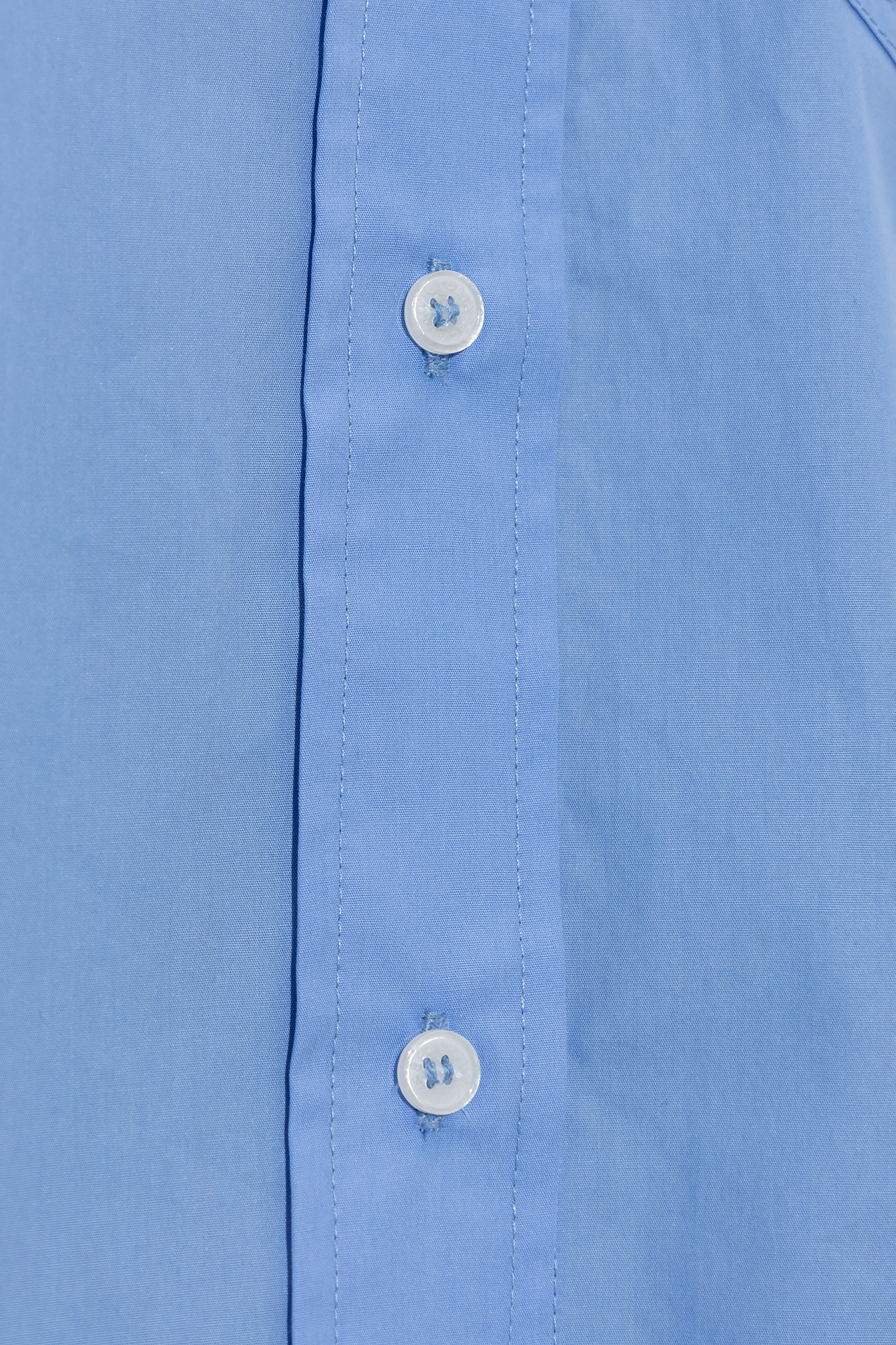Victoria Beckham Shirt Cropped Long Sleeves In Blue