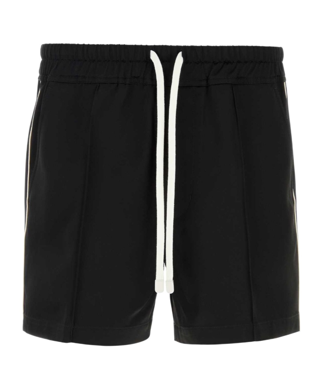 Tom Ford Satin Bermuda Shorts With Pockets And Elastic Waistband In Black