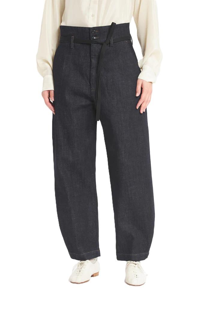 Barena Venezia Belted Balloon Jeans In Black