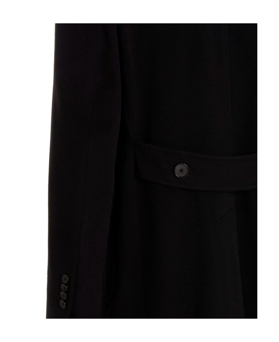 Tagliatore Tailored Coat With Notch Lapel And Pockets In Black