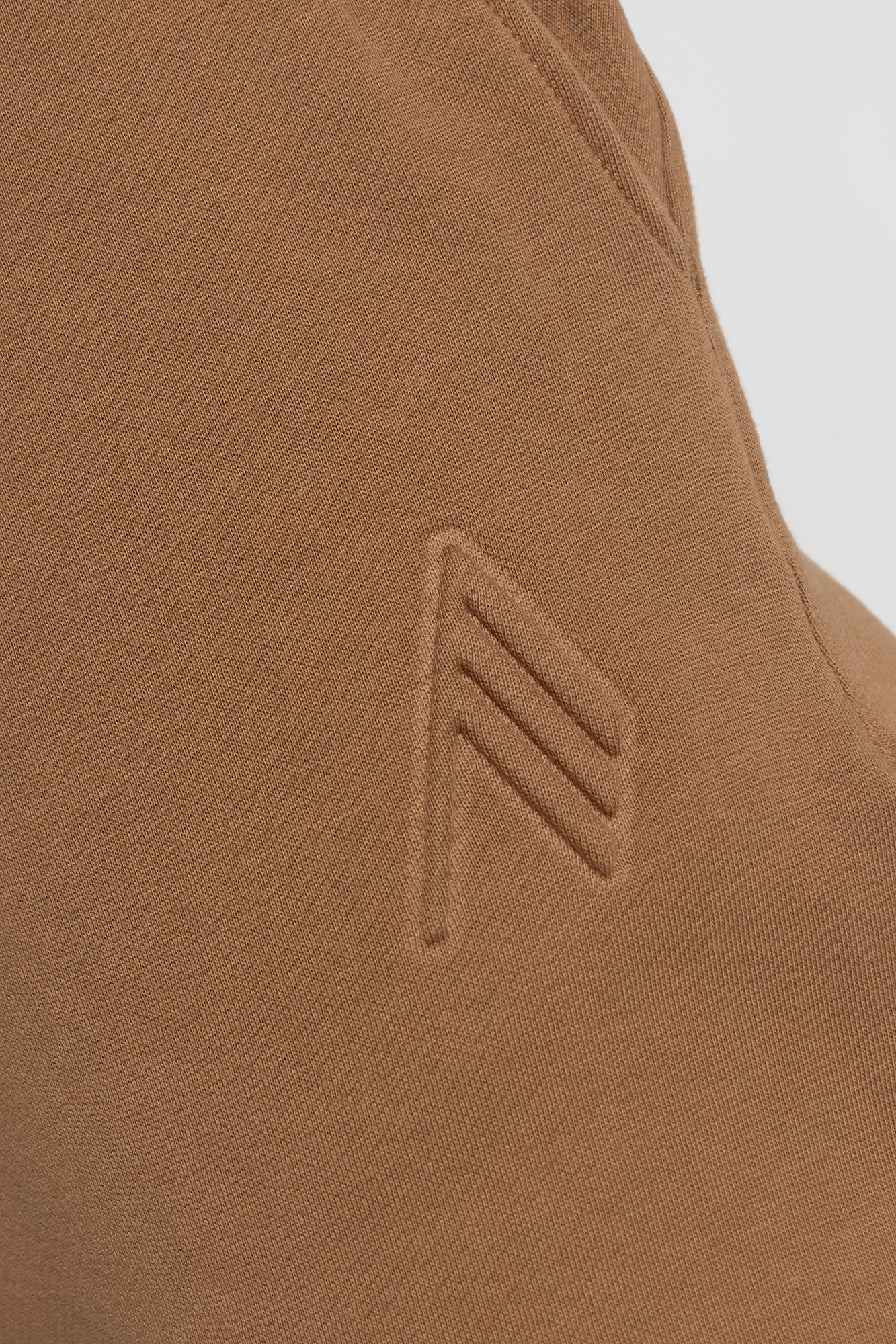Shop Attico The Penny Logo-embossed Straight-leg Track Pants In Brown