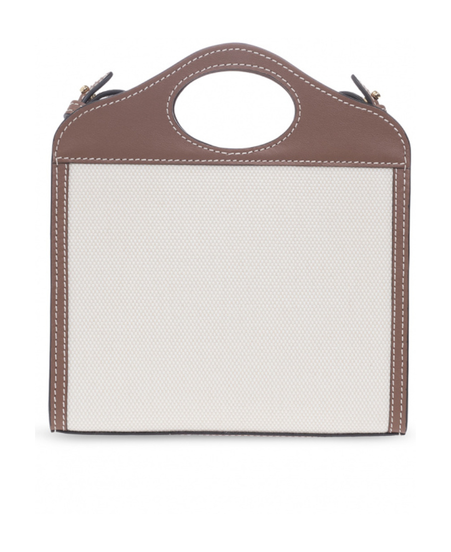 Burberry Logo-stamp Pocket Bag In Brown