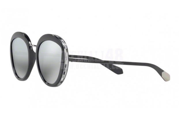Bvlgari Round Sunglasses In Gray