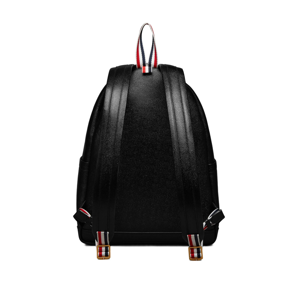 Thom Browne Black Rwb Stripe Backpack