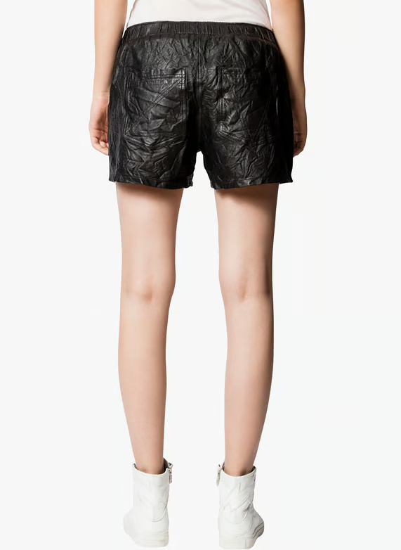 Zadig & Voltaire Elastic Waist Shorts In Black