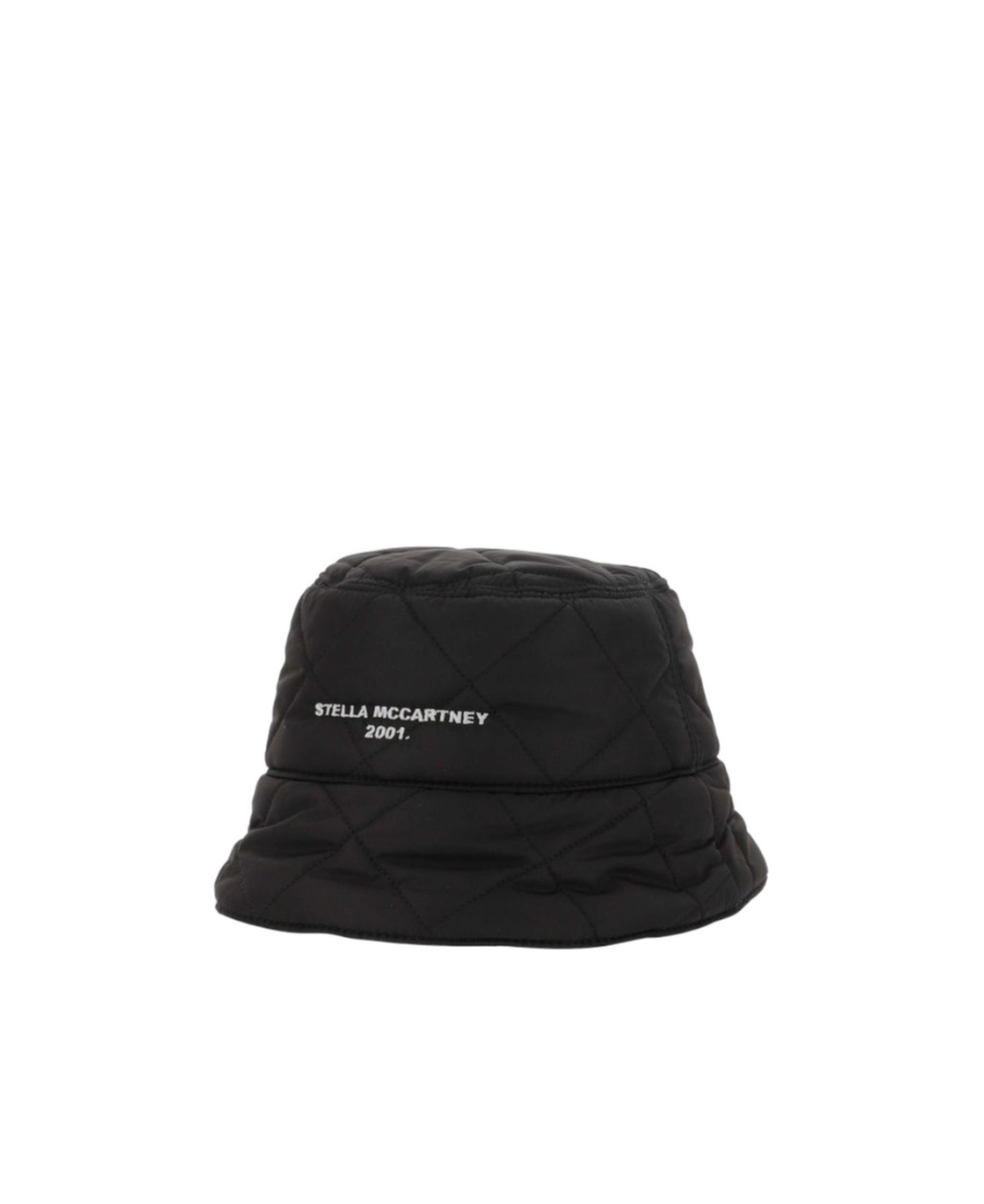 Stella Mccartney Hat Quilted Eco Nylon In Black