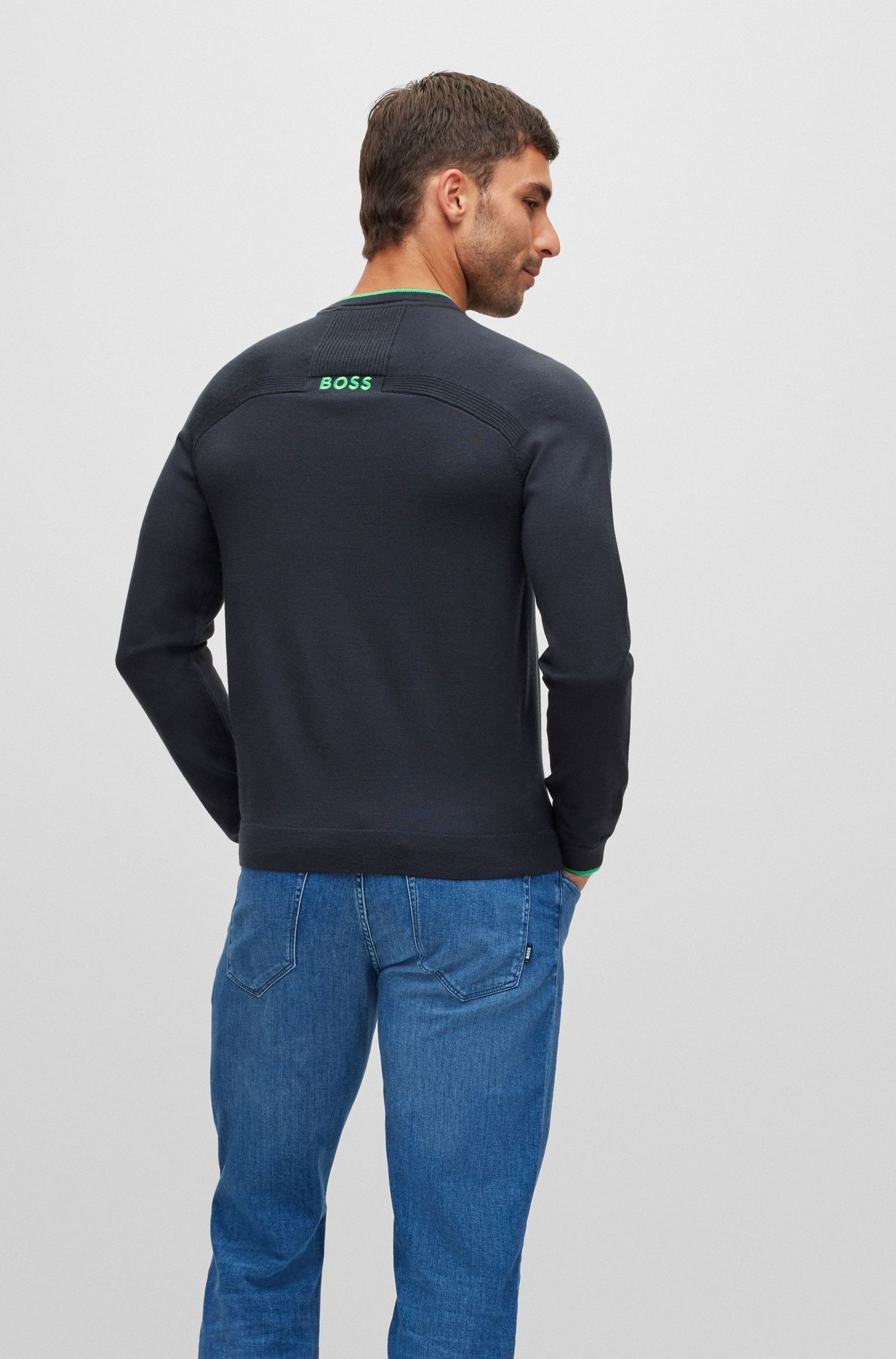 Shop Hugo Boss Ralvin Sweater In Black