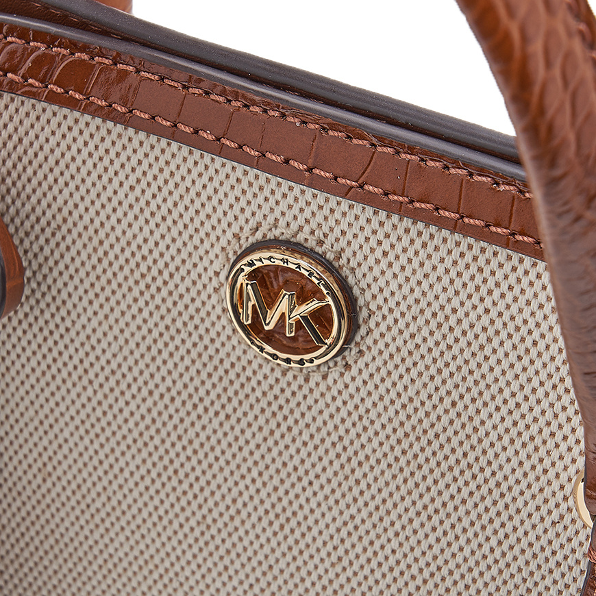 Michael Kors Double-handle Cross-body Bag In Nude