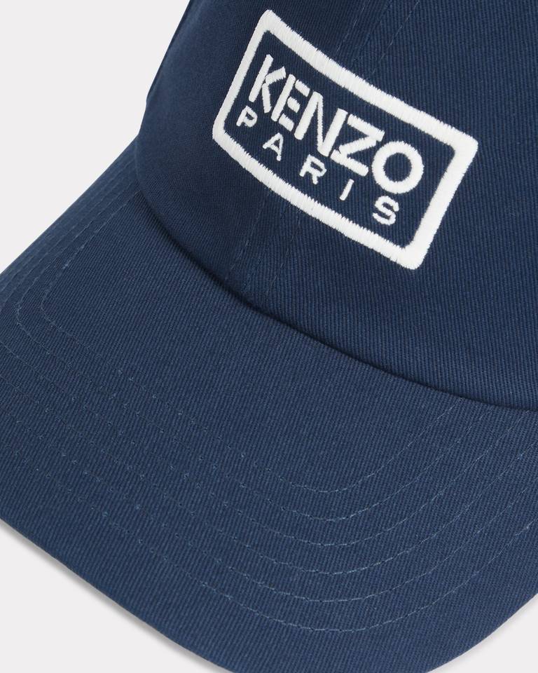 KENZO KENZO LOGO PATCH CURVED-PEAK BASEBALL CAP 