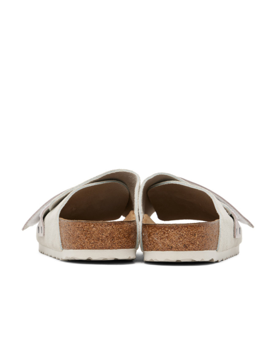 Birkenstock Kyoto Suede Slides In White