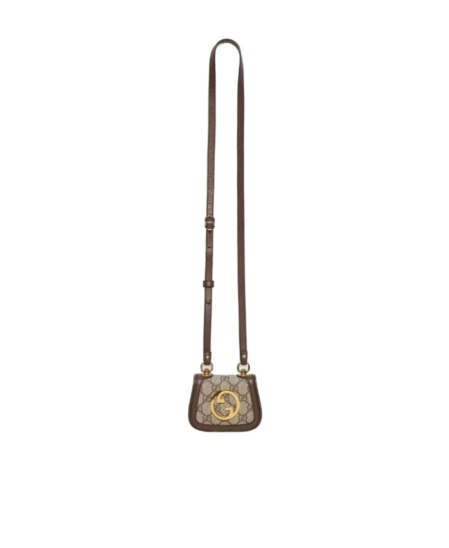 Gucci Blondie Gg Supreme Cardholder In Brown