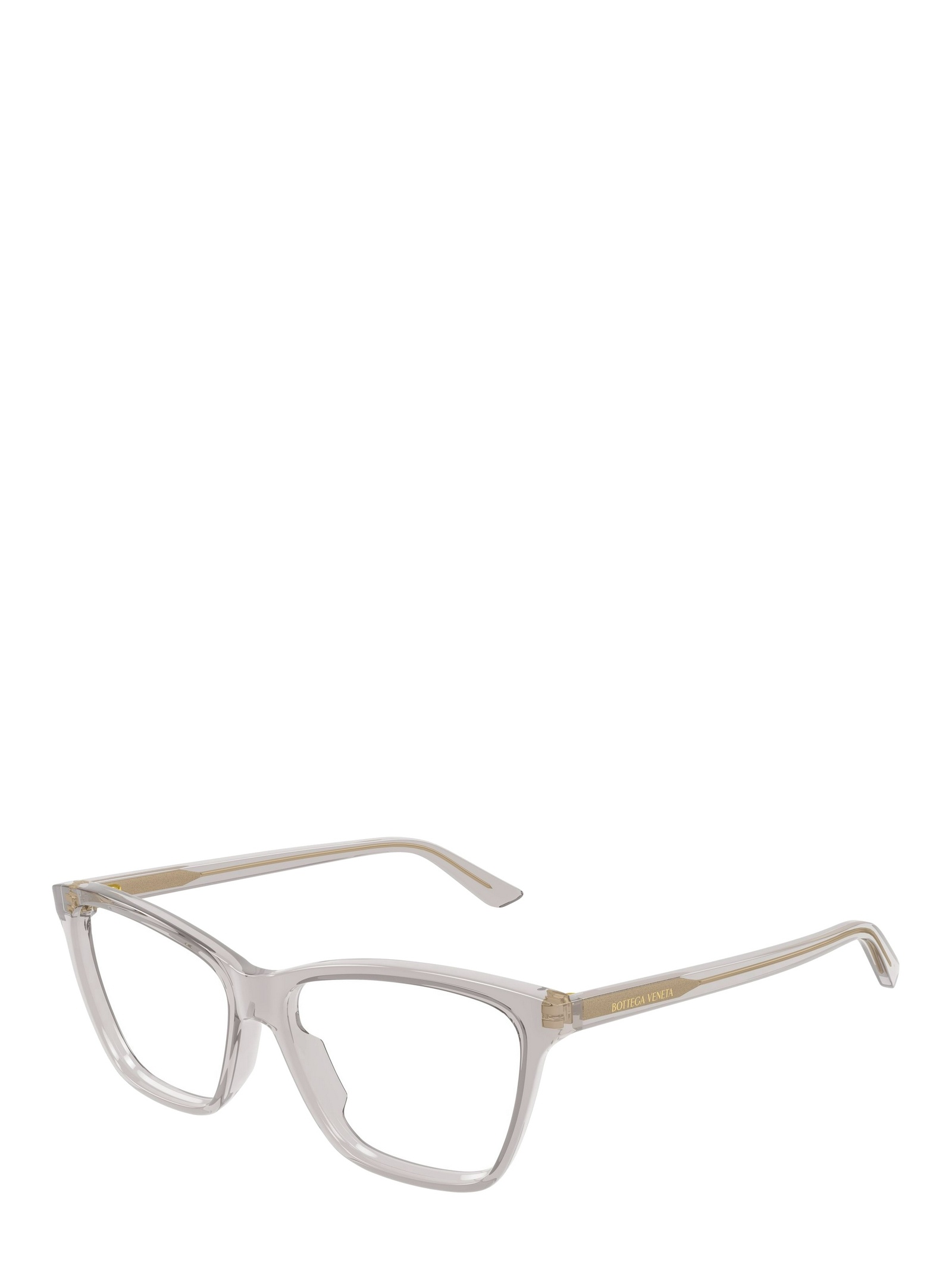 Bottega Veneta Eyewear Square Frame Glasses In Gray
