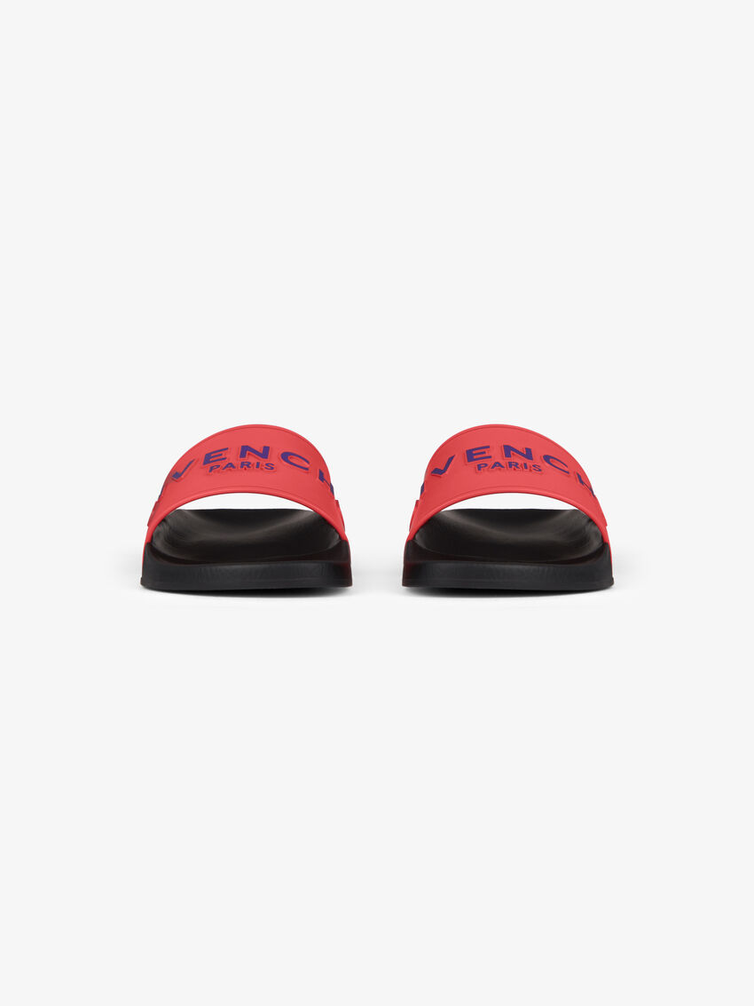 Givenchy Paris Logo Slides In Black