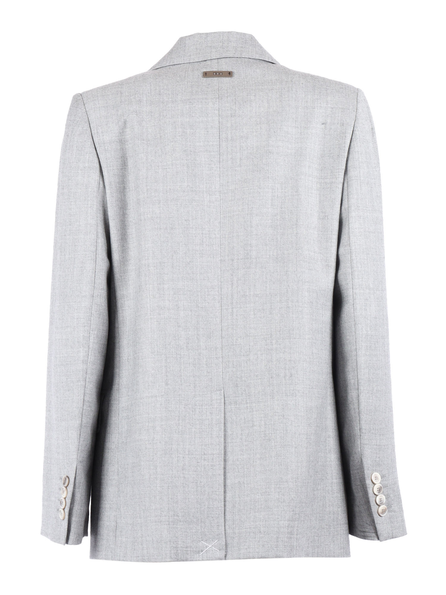 Peserico Single-button Casual Jacket In Metallic