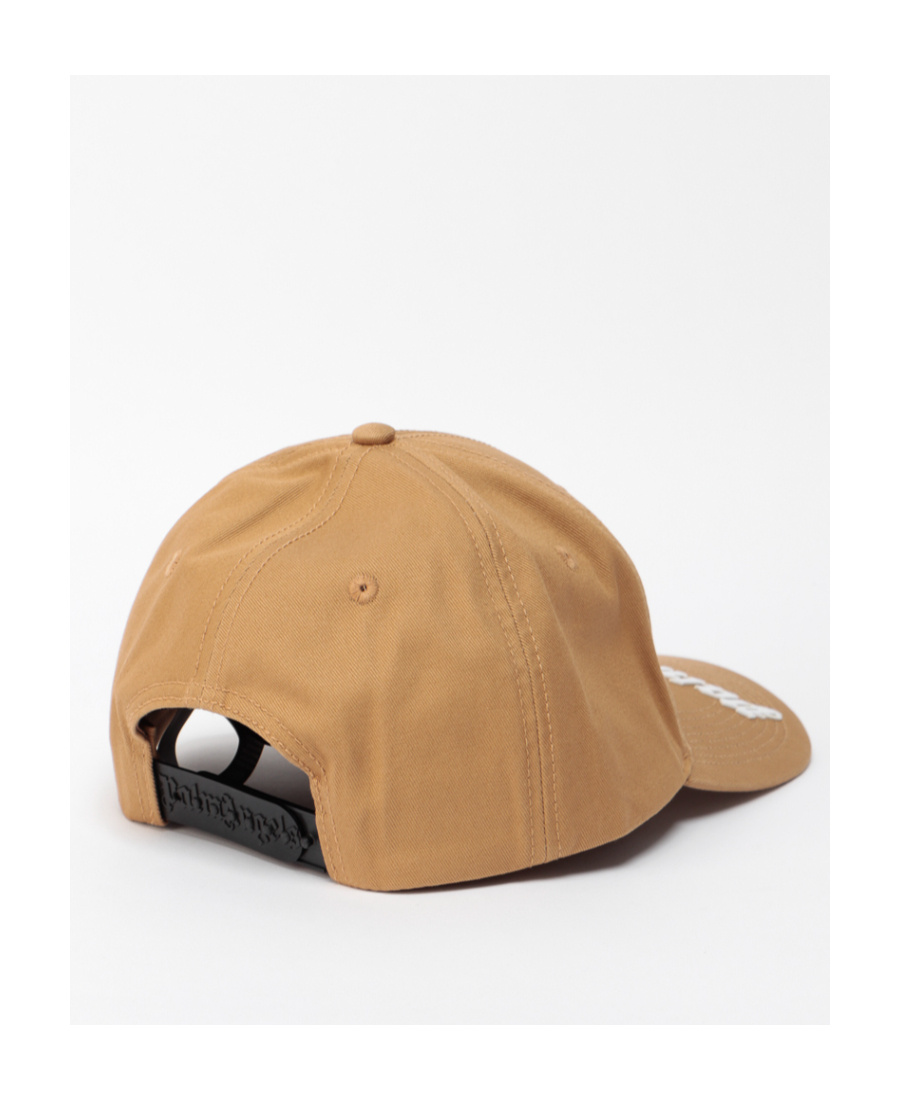 Palm Angels Logo-print Cotton Cap In Nude