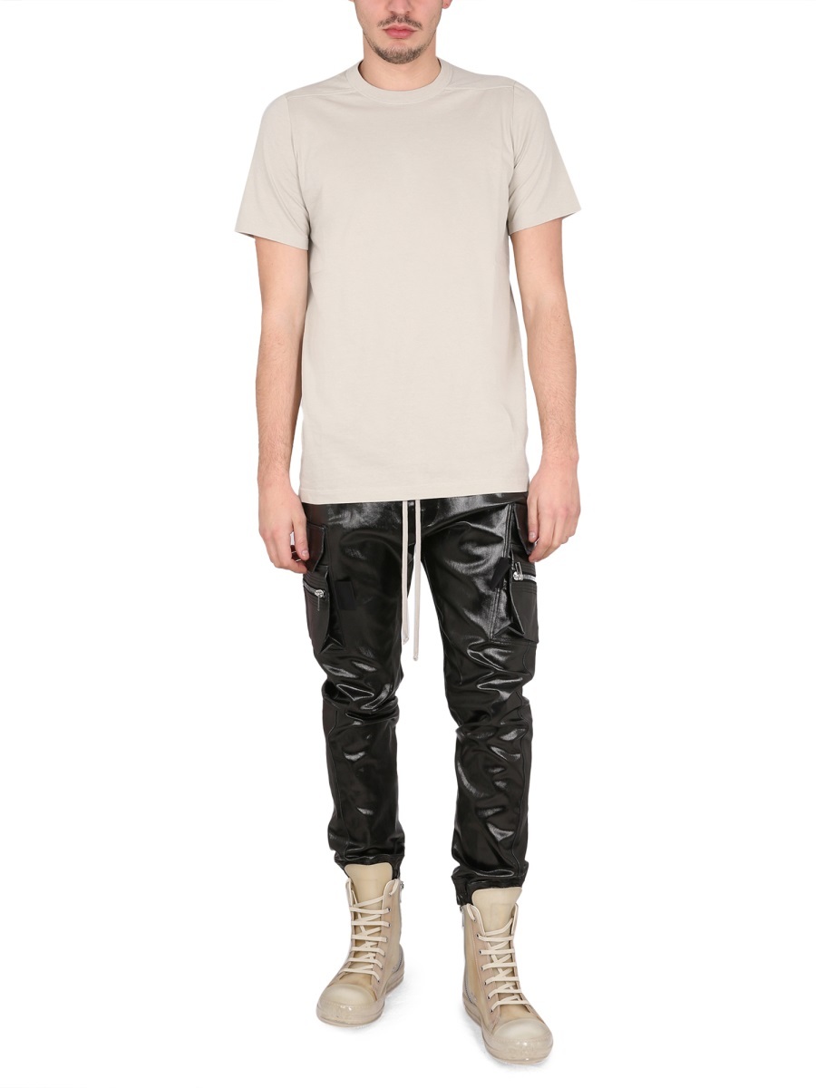 Rick Owens Elasticated Cargo Pants In Black