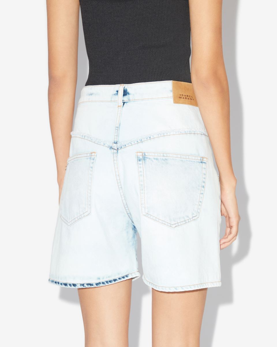 Shop Isabel Marant Oreta Shorts In Blue