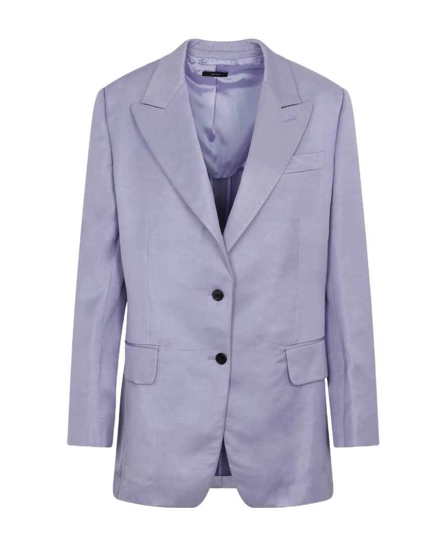 Tom Ford Single-breasted Blazer In Purple