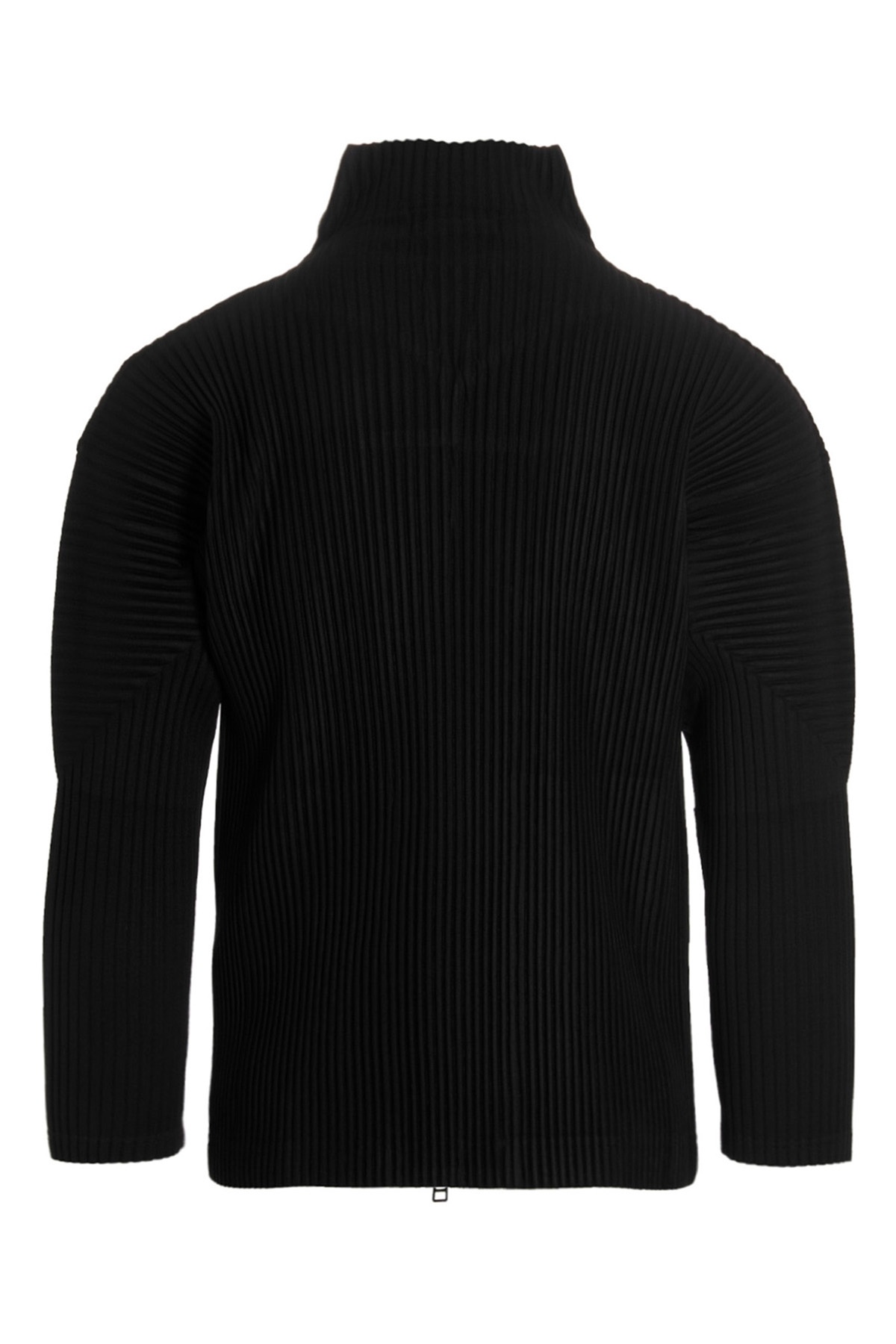 Issey Miyake Pleated Zip-front Shirt Jacket In Animal Print