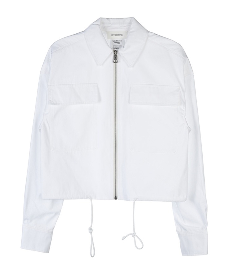 Max Mara Long-sleeved Casual Jacket In White