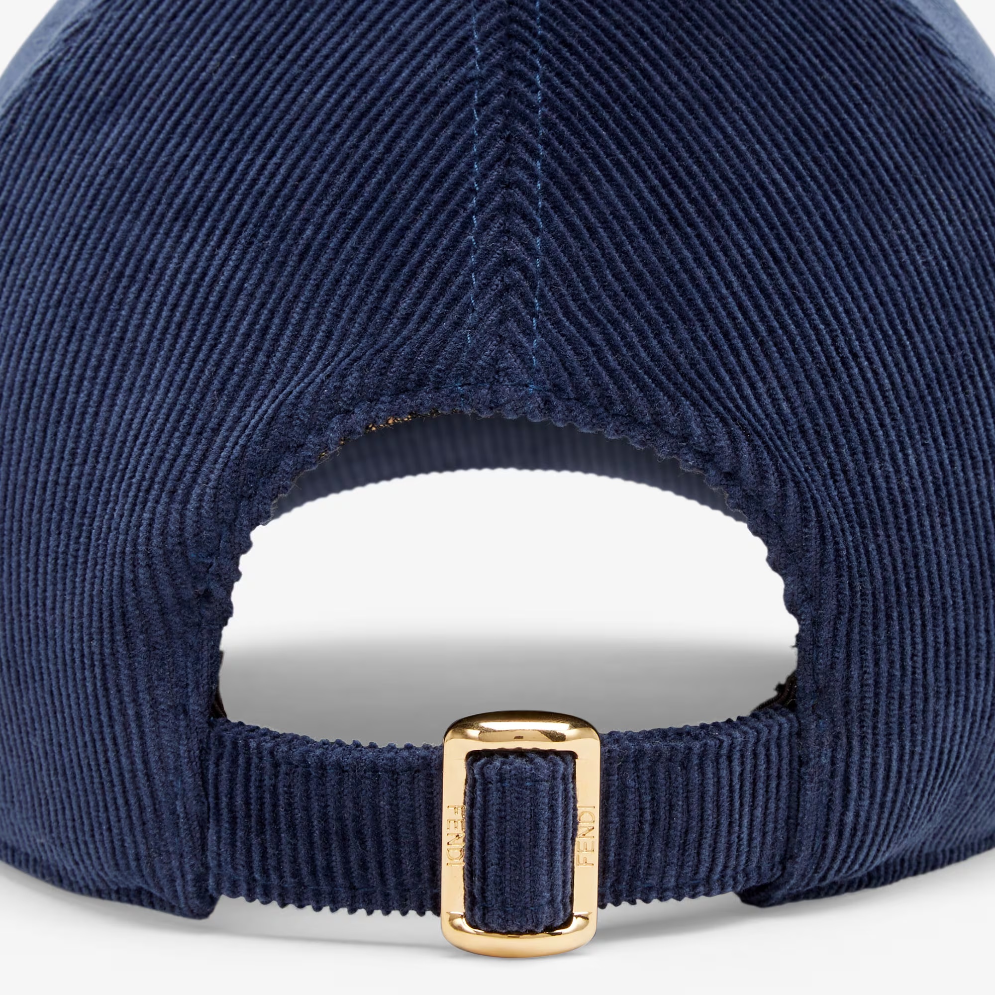 Fendi Corduroy Baseball Cap In Blue