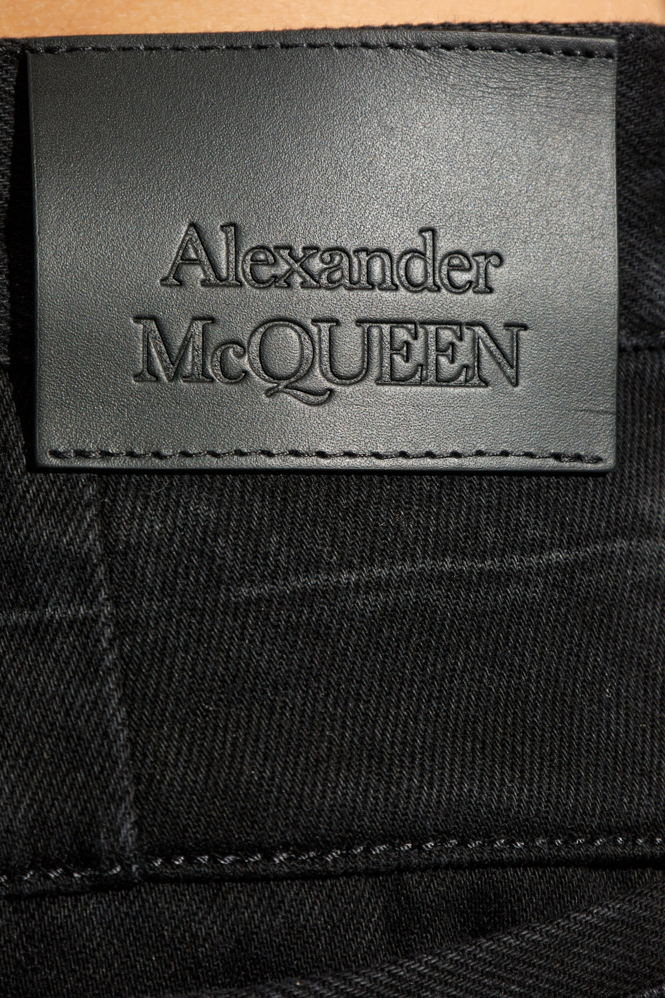 Alexander Mcqueen Ghostwash Mid-rise Straight Jeans In Black